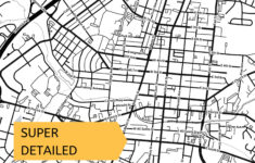 frederick md map print with street names maryland usa city etsy Frederick MD Map Print With Street Names Maryland USA City Etsy