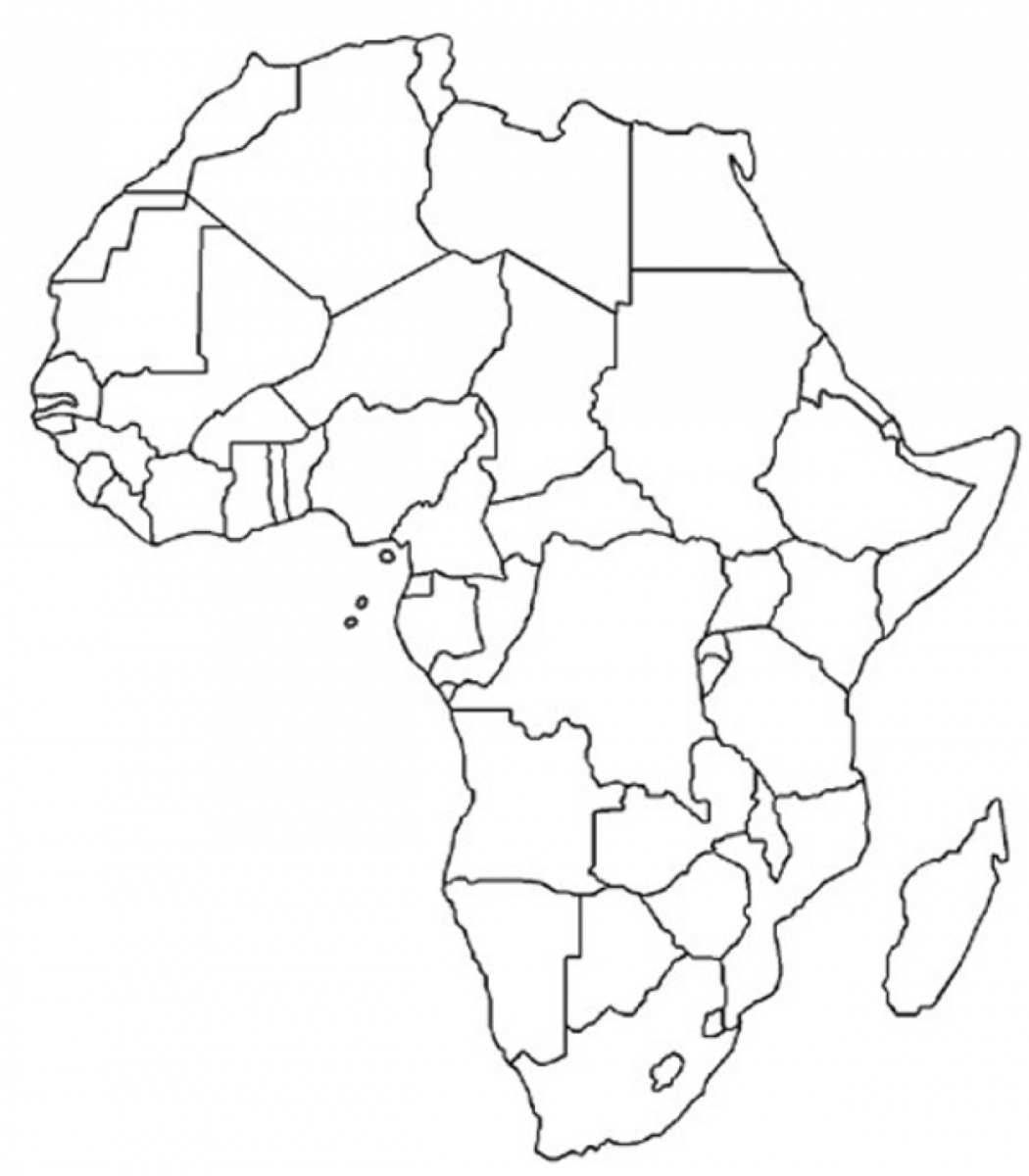 Free Blank Printable Of Africa World Map Printable African 