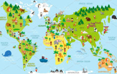 Free Blank Printable World Map For Kids Children PDF World Map