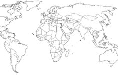 Free Large Printable World Map PDF With Countries World Map With