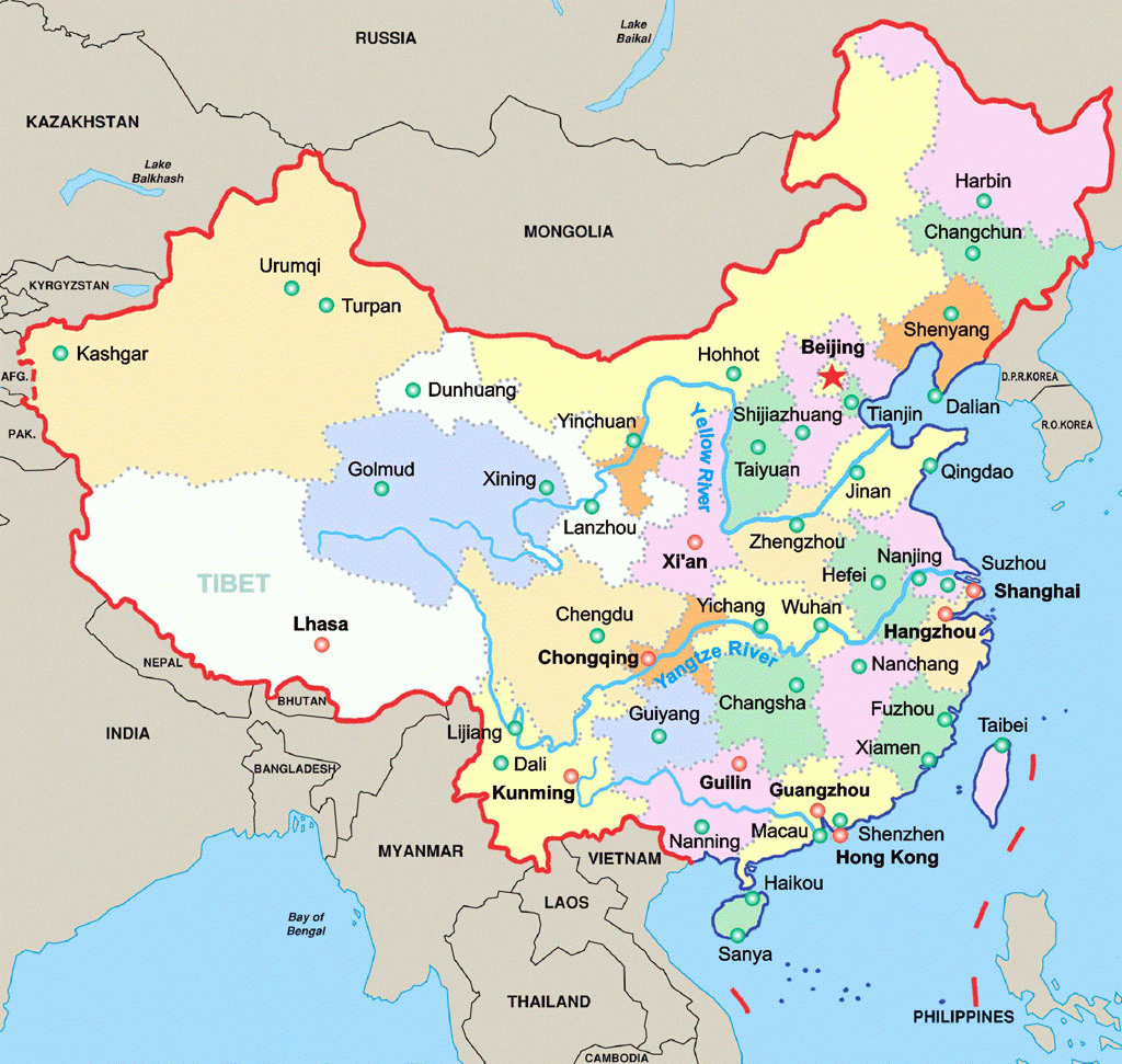 Free Maps Of China Mapswire With Printable Map Of China Printable Maps