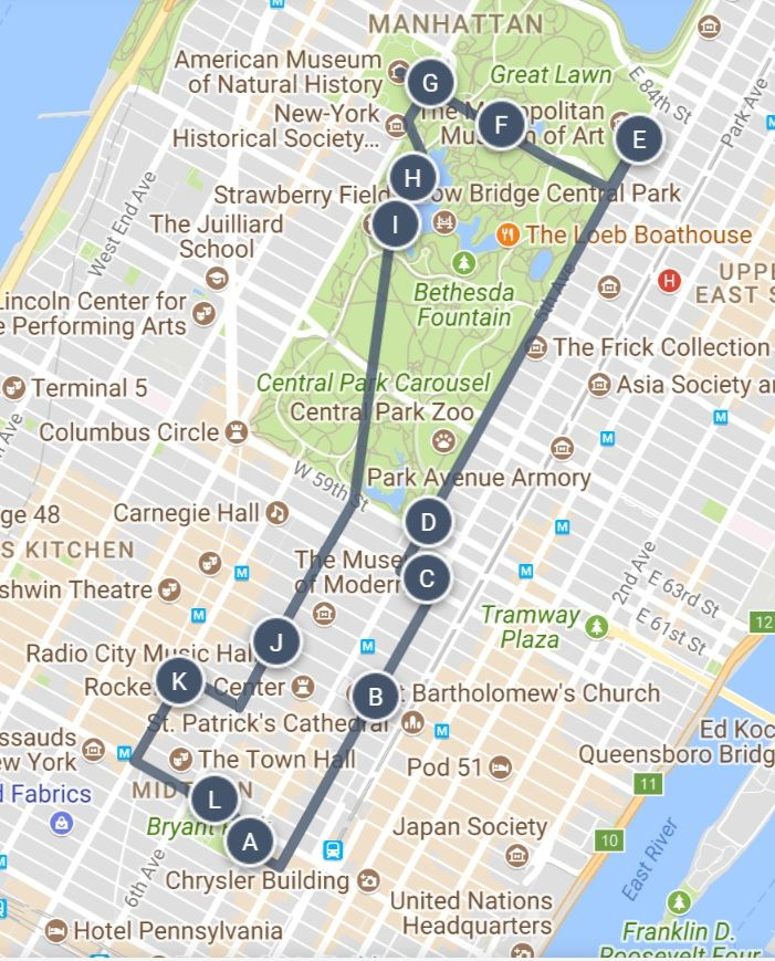Walking Map Of New York City Printable