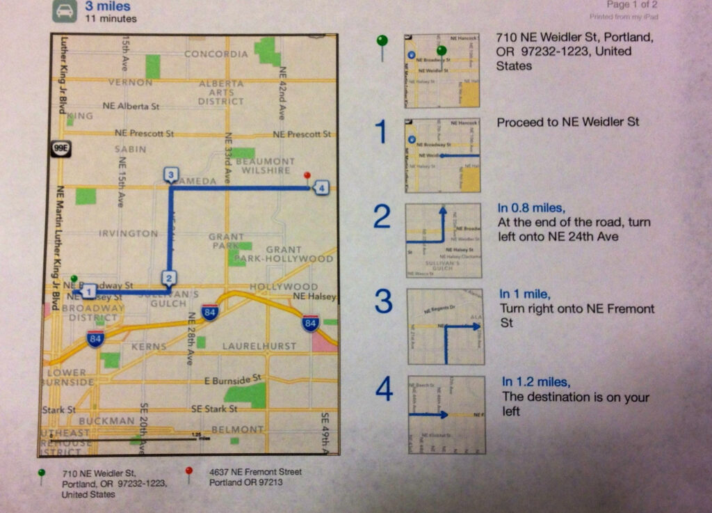 Printable Directions | Adams Printable Map