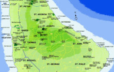 Free Printable Labeled And Blank Map Of Barbados In PDF