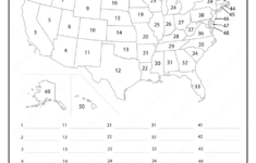 Free Printable United States Map Quiz And Worksheet 1 Map Quiz