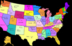 Free Printable United States Map With State Names And Capitals