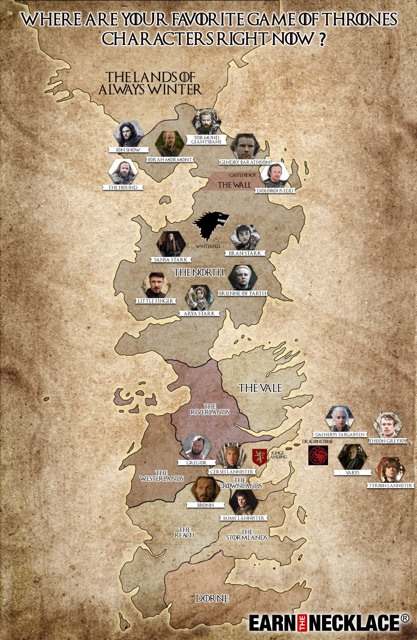  Game Of Thrones Character Map Part 1 Where Are Your Favorite quot GoT 