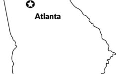 georgia state map coloring page sketch coloring page Georgia State Map Coloring Page Sketch Coloring Page