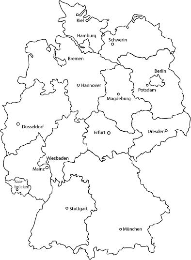 Germany Map Black And White Zip Code Map
