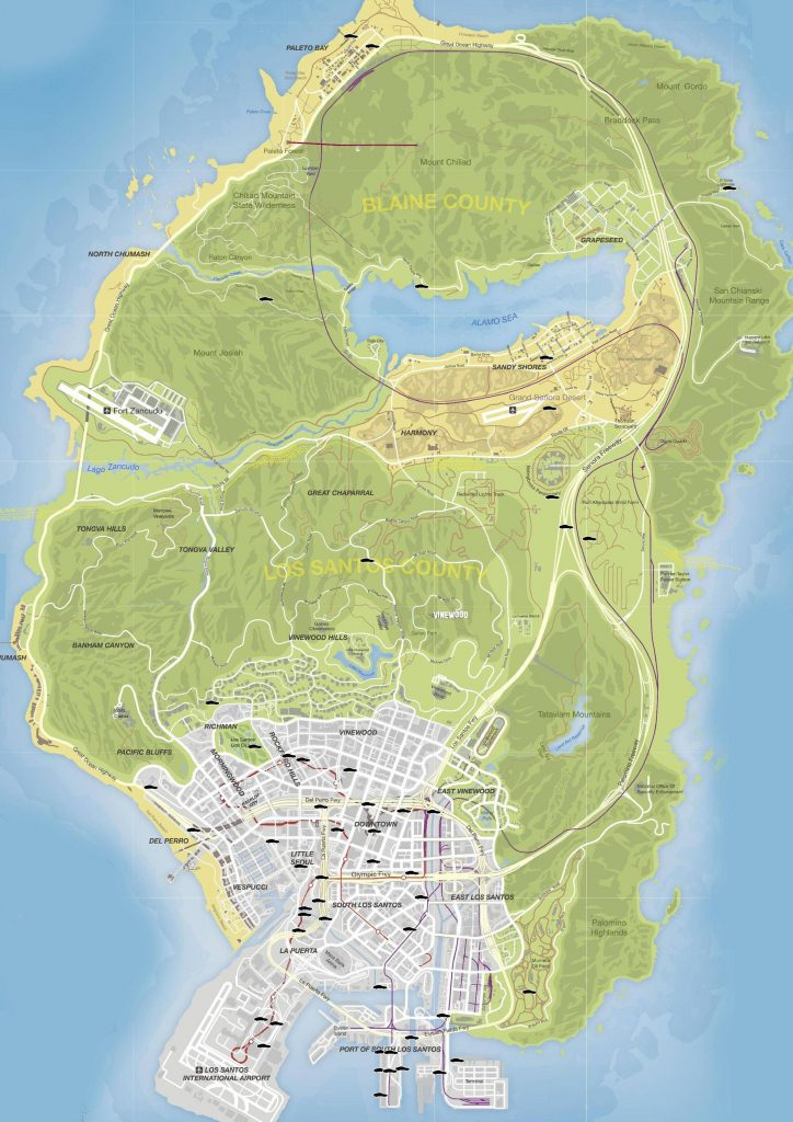 Gta V Stunt Jumps Maps And Locations Guide Gamingreality Intended For 