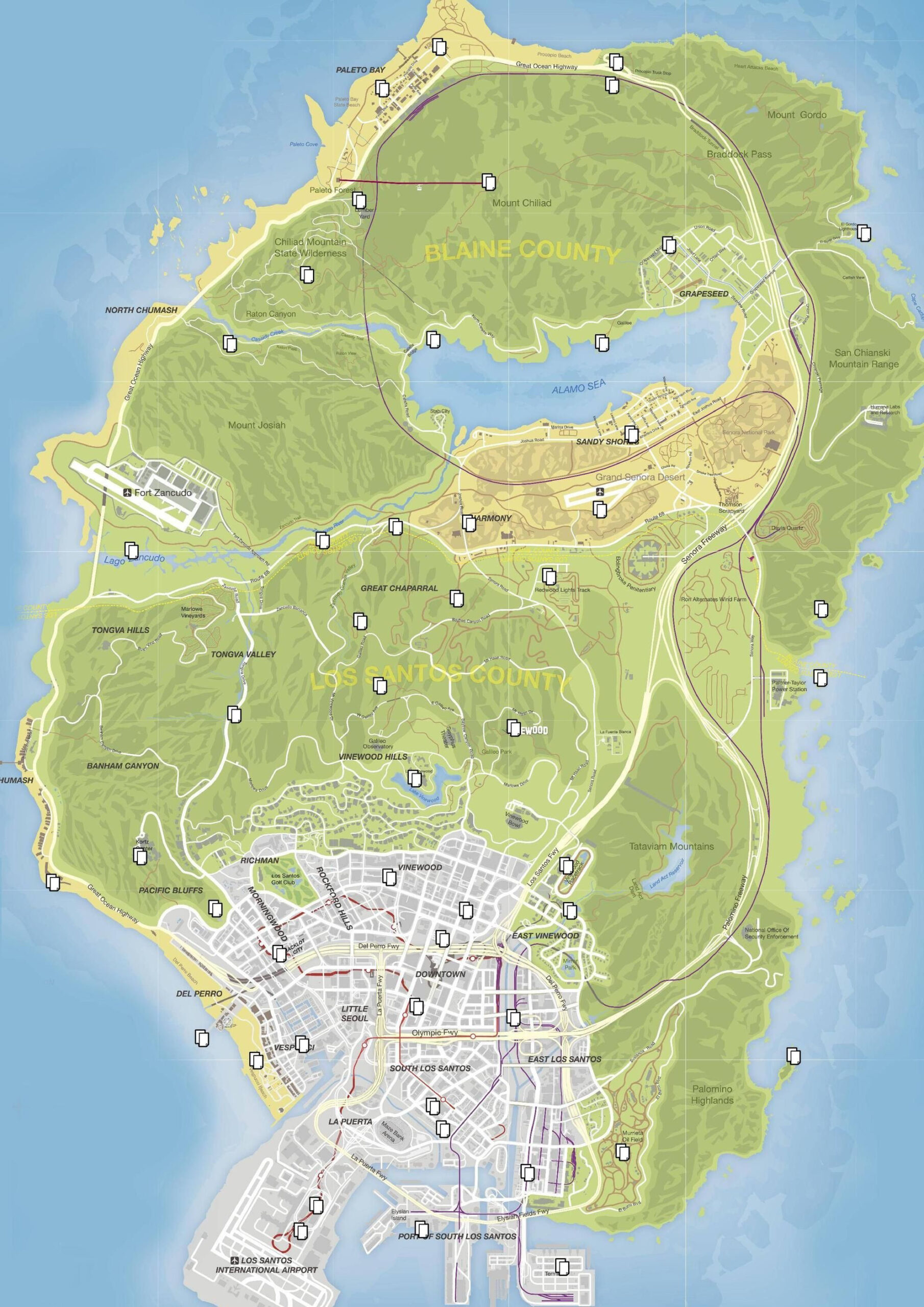 Gta 5 Postal Map Pdf | Adams Printable Map