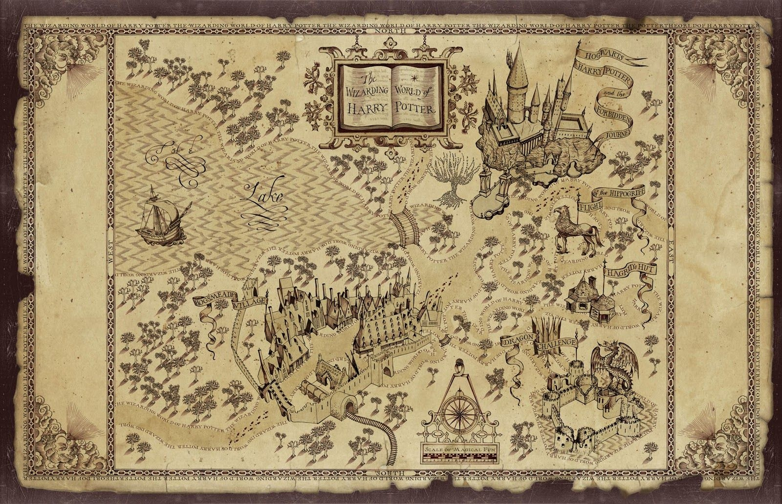 Harry Potter Map Treasure Map Inspiration Harry Potter Free 
