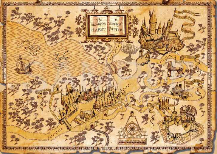 Harry Potter Map Tp Print