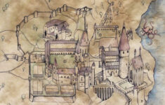 Hogwarts Karte HP Harry Potter Kunst Harry Potter Selber Machen