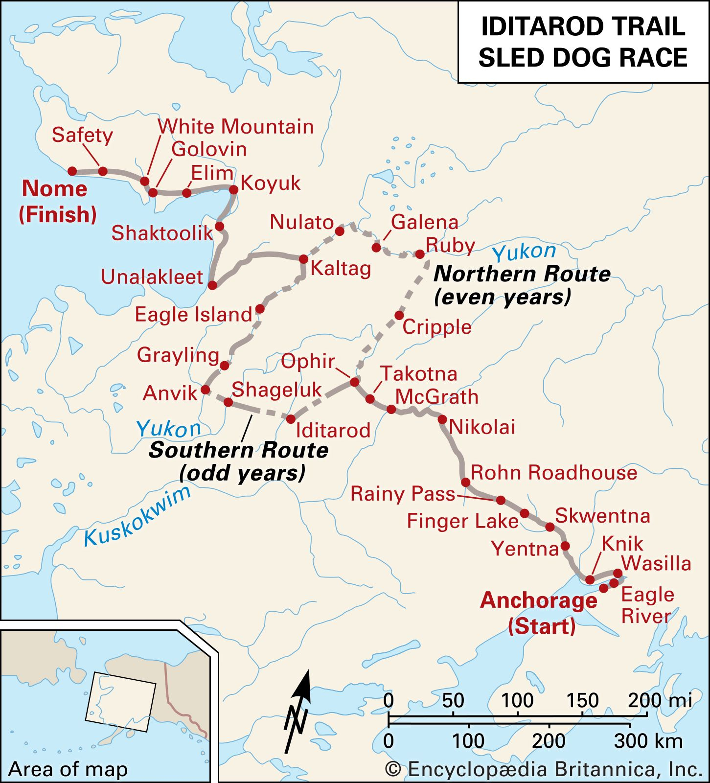 Iditarod Trail Sled Dog Race History Map Facts Britannica