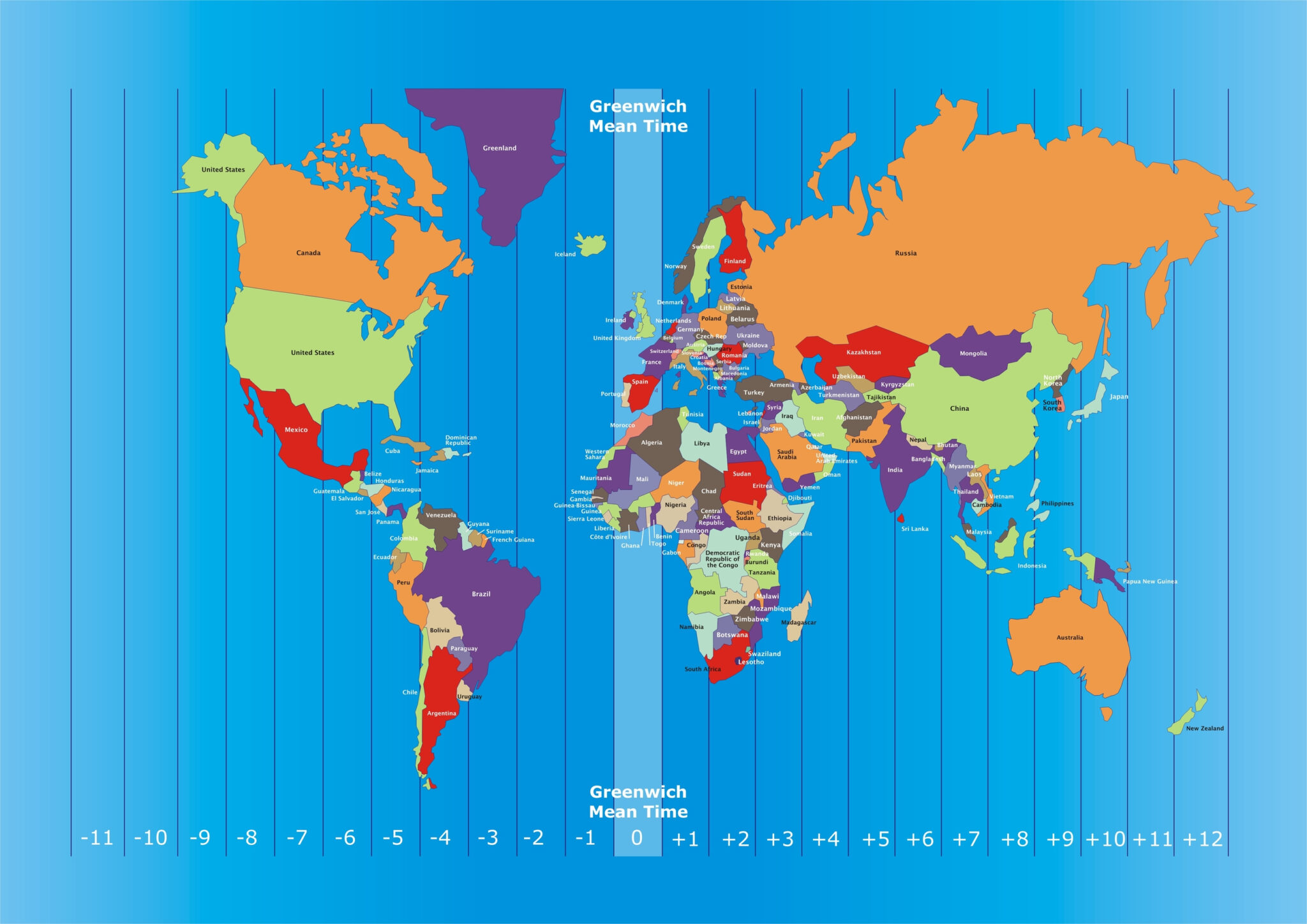 International Time Zones KidsPressMagazine Adams Printable Map