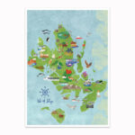 Isle Of Skye Illustrated Map Printable Map Skye Printable Maps
