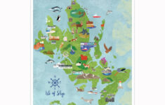 isle of skye illustrated map printable map skye printable maps Isle Of Skye Illustrated Map Printable Map Skye Printable Maps