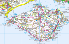 Isle Of Wight Geological Tourist 39 s Map Geology Hand Coloured