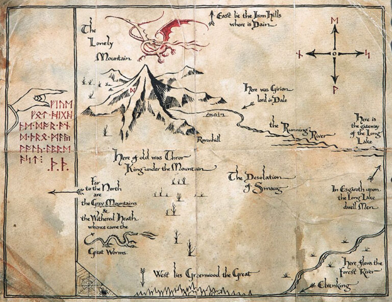 The Hobbit Map Adams Printable Map the-hobbit-map-adams-printable-map