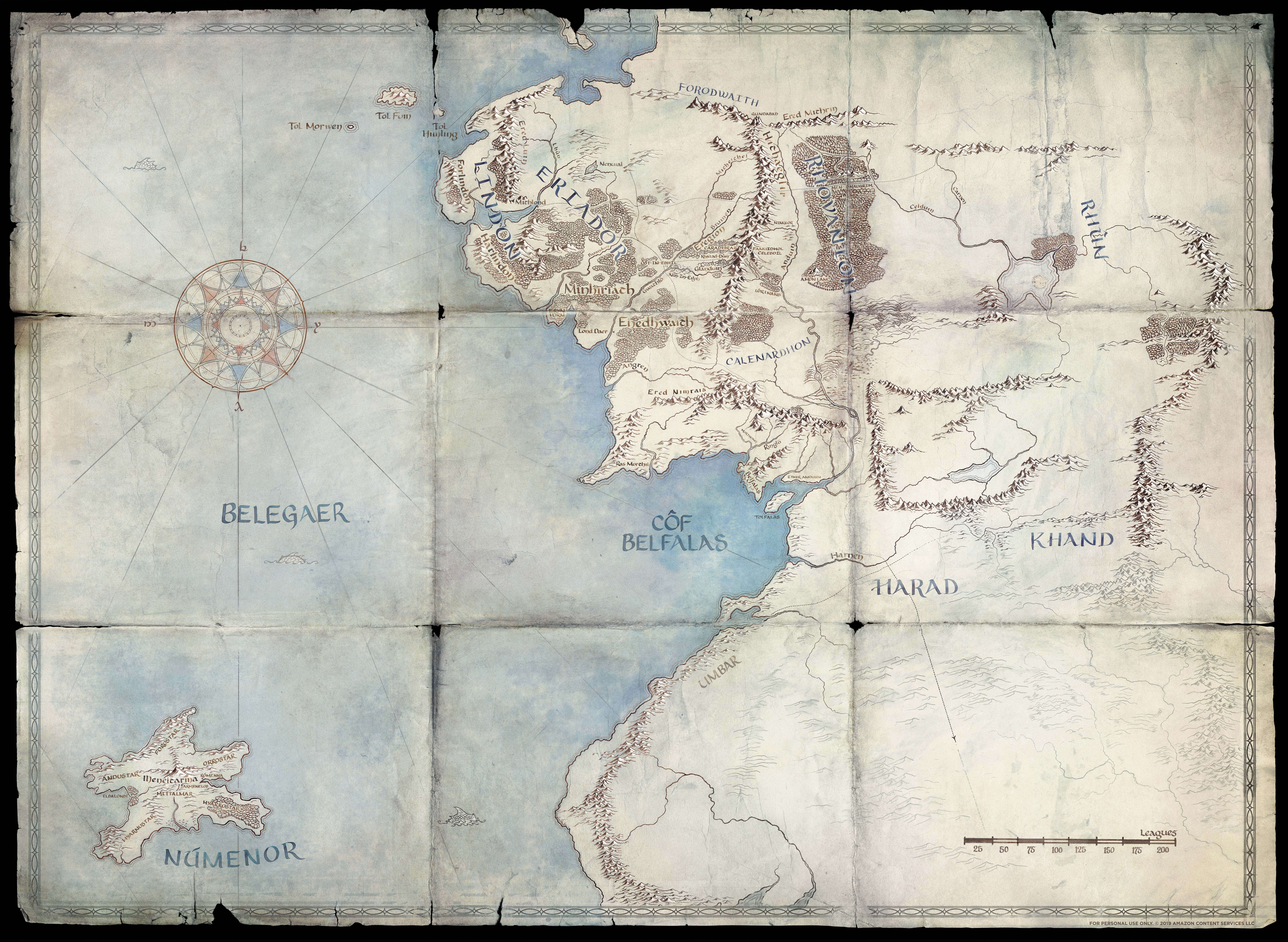 J R R Tolkien The Lord Of The Rings Map Middle Earth 8200x6000 