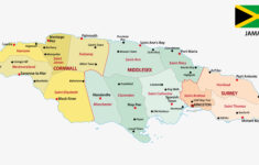 Jamaica Map Parishes And Capitals States Of America Map