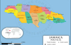 Jamaica Parish Map Jamaica Political Map