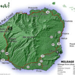 Kauai Hawaii Maps Travel Road Map Of Kauai