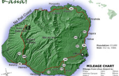 Kauai Hawaii Maps Travel Road Map Of Kauai