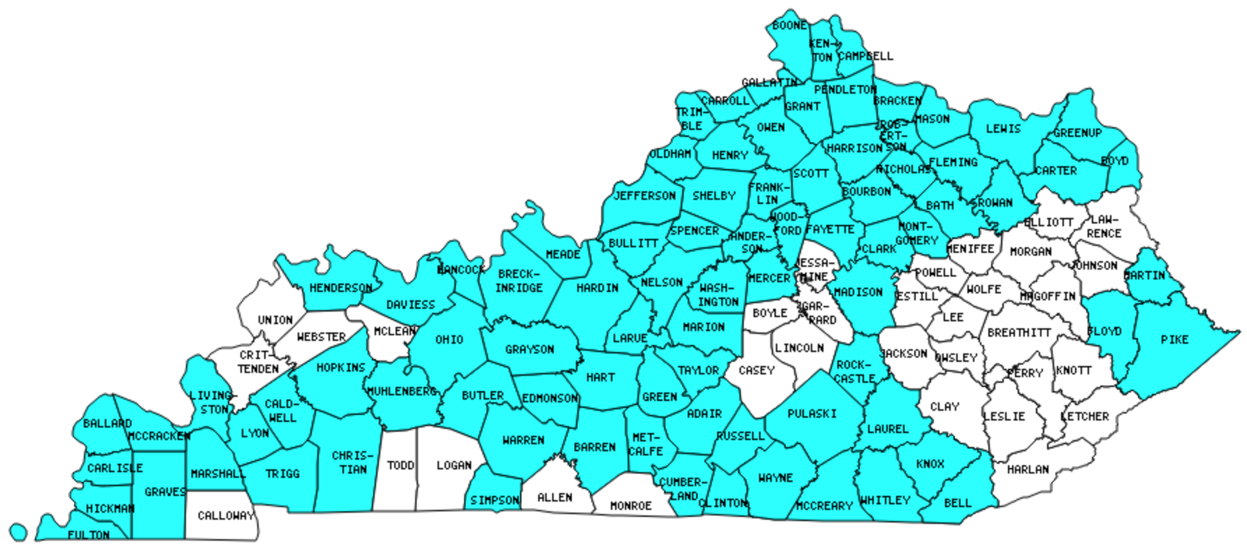 Kentucky Counties Visited with Map Highpoint Capitol And Facts 