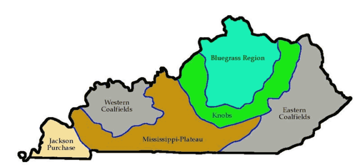 Printable Map Of Kentucky Regions