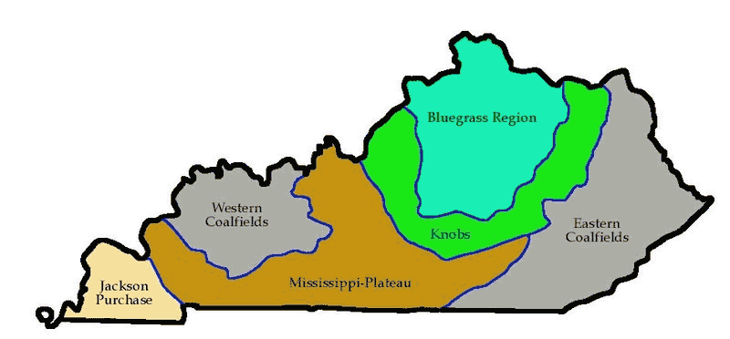 Kentucky Regions Mapsof