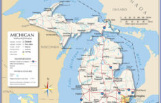 Labeled Map Of Michigan With Capital Cities