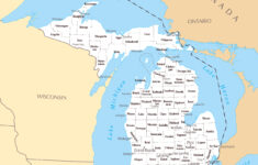 large administrative map of michigan state michigan state large Large Administrative Map Of Michigan State Michigan State Large