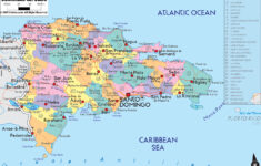 Large Detailed Administrative And Political Map Of Dominican Republic
