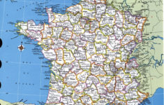 Large Detailed Administrative And Political Map Of France With All