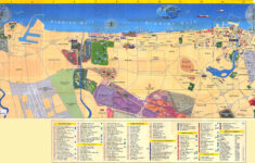Large Detailed Hotels Map Of Dubai City Dubai City Large Detailed