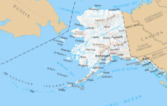 Large Detailed Map Of Alaska State With Relief And Cities Alaska