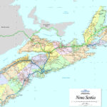 Large Detailed Map Of Nova Scotia With Cities And Towns Nova Scotia