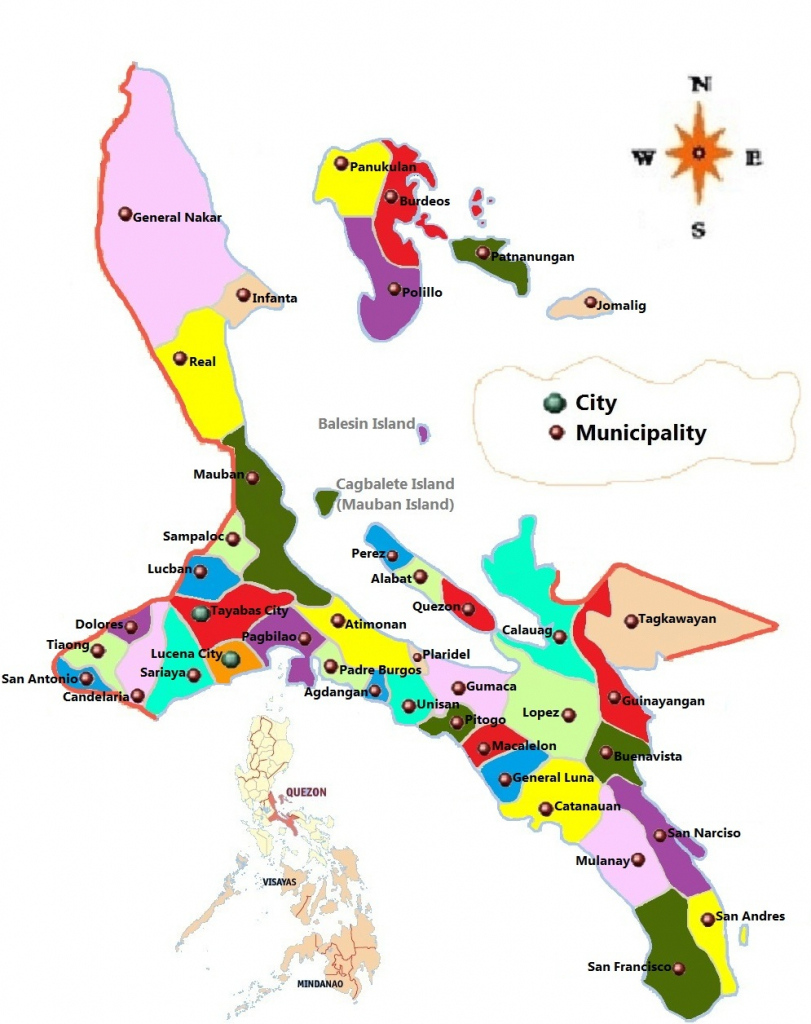 Large Detailed Map Of Philippines With Regard To Printable Quezon 