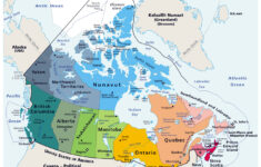 Large Detailed Political And Administrative Map Of Canada With Major