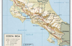Large Detailed Political And Administrative Map Of Costa Rica With