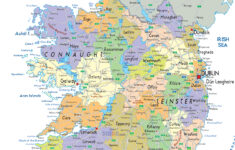 large detailed political and administrative map of ireland with all Large Detailed Political And Administrative Map Of Ireland With All