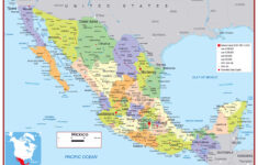 Large Detailed Political And Administrative Map Of Mexico With Roads
