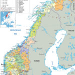 Large Detailed Political And Administrative Map Of Norway With All