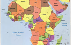 Large Detailed Political Map Of Africa With All Capitals 1996