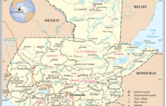 Large Detailed Road And Political Map Of Guatemala Guatemala Large