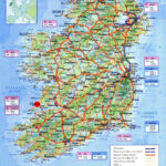 Large Detailed Road Map Of Ireland With Cities Airports And Other