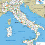 Large Detailed Road Map Of Italy With All Cities And Airports Vidiani