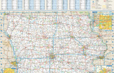 large detailed roads and highways map of iowa state with all cities and Large Detailed Roads And Highways Map Of Iowa State With All Cities And